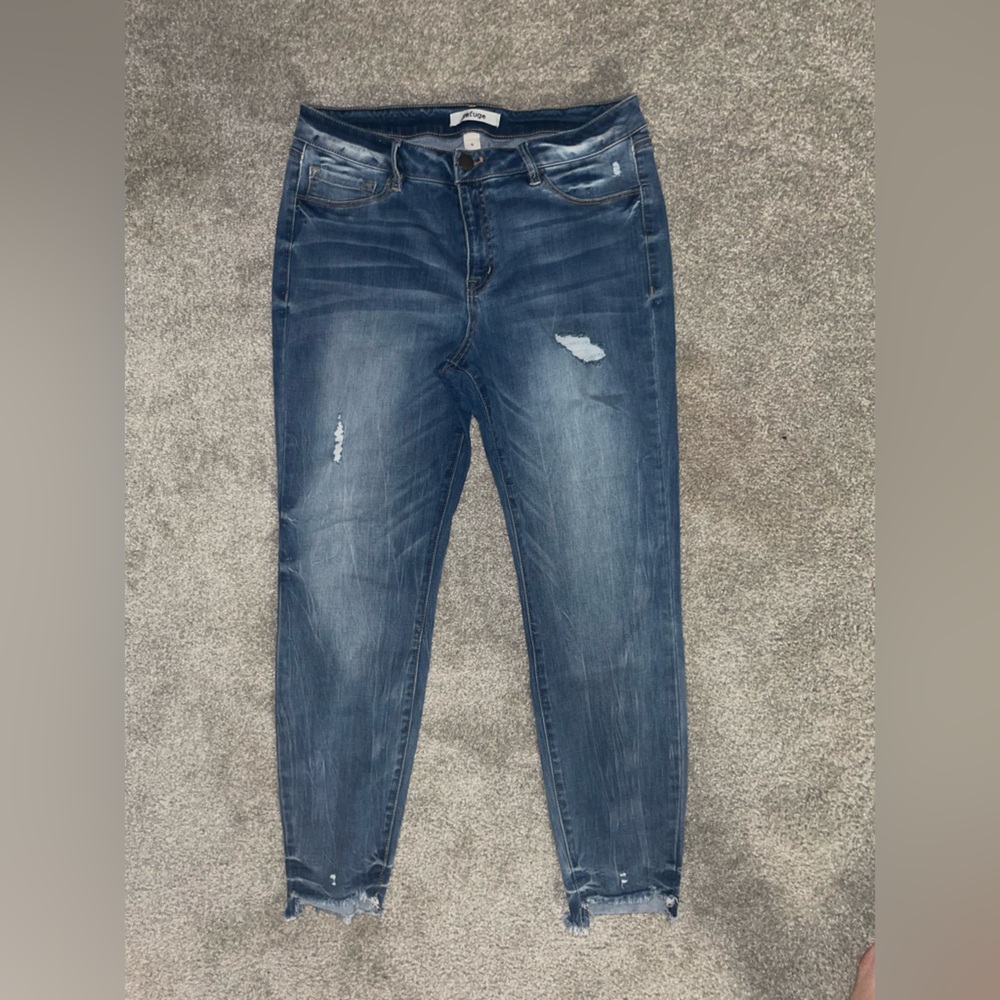 Distressed Ankle Jeans “REFUGE” Size 12